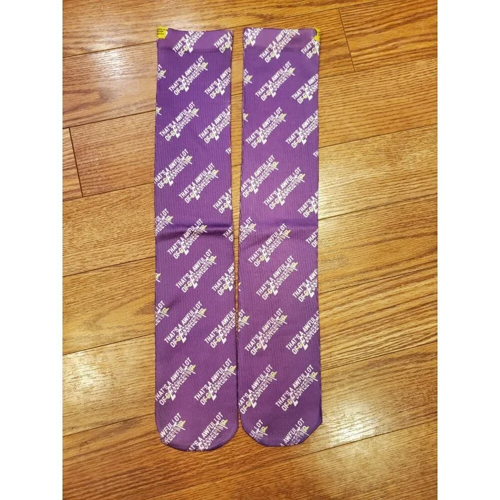 Thats A Awful Lot Of Cough Syrup Socks Men's Purple‎ By Desto Dubb Eskeetit OSFA